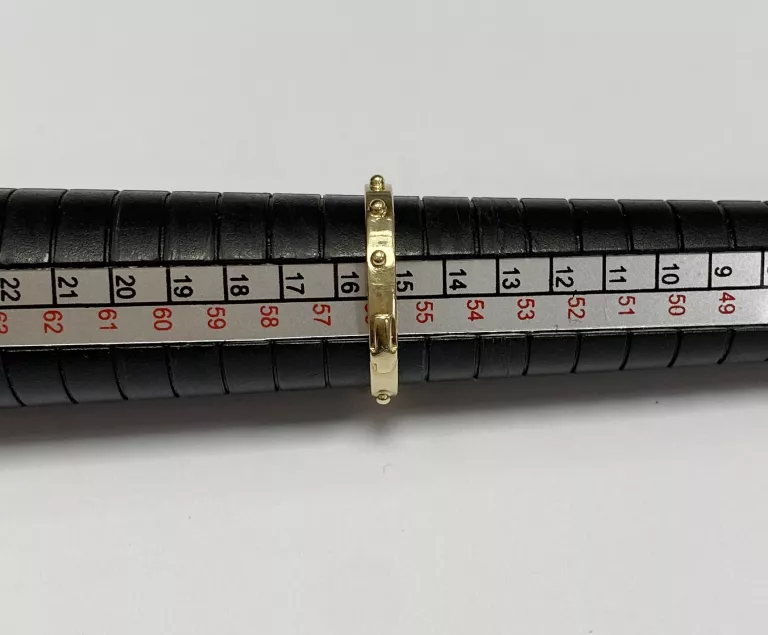 PIĘKNY ZŁOTY PIERŚCIONEK RÓŻANIEC PR.585 R.15