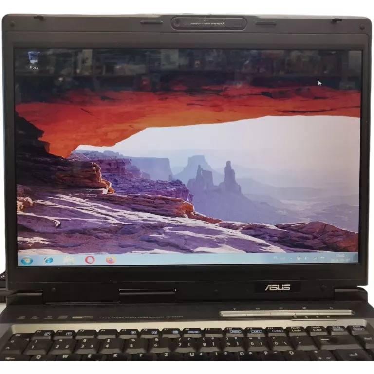 LAPTOP ASUS A6J WIN7 15" NTEL CORE DUO T2400 3GB RAM 120GB HDD + ŁAD -OPIS