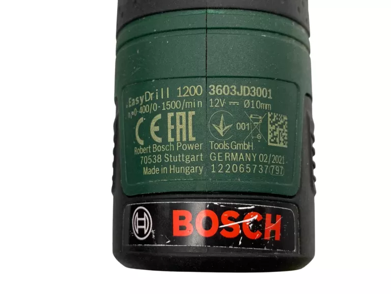WIERTARKO-WKRĘTARKA AKUMULATOROWA BOSCH EASYDRILL 1200 AKU 1.5AH ŁADOWARKA
