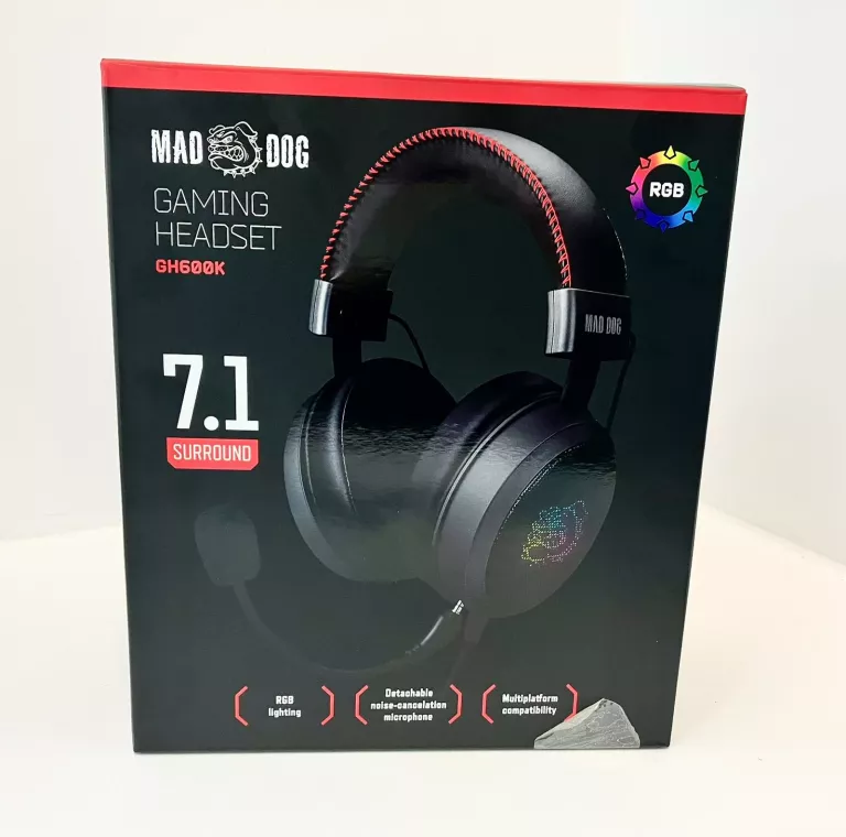 SŁUCHAWKI GAMINGOWE MAD DOG GH600K KOMPLET