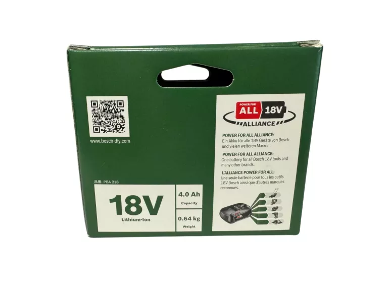 BOSCH BATTERY 18V 4.0 AH