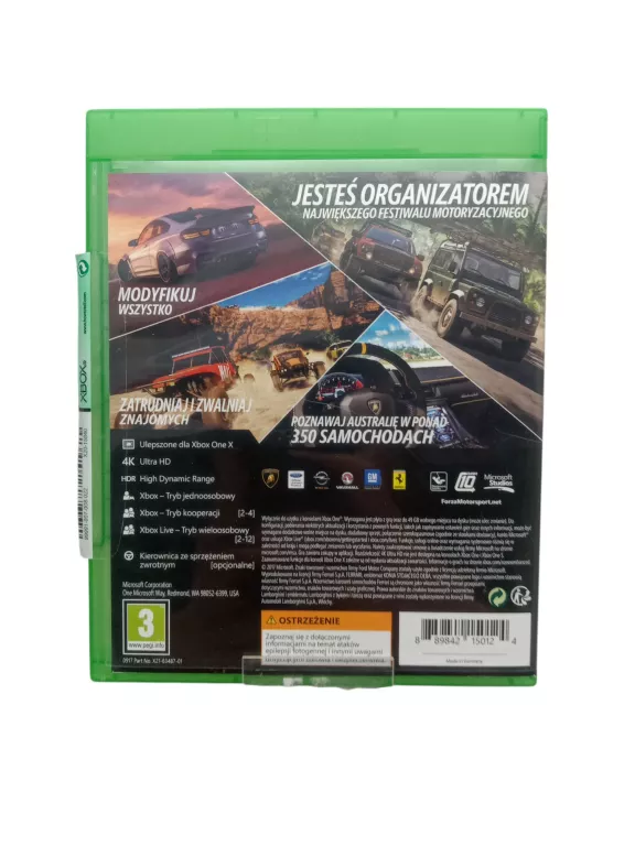 GRA NA XBOX ONE FORZA HORIZON 3