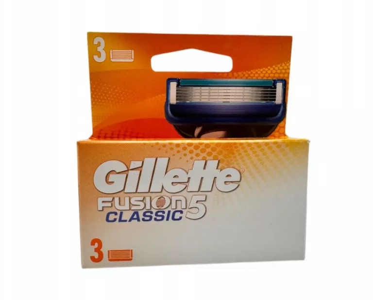 3X WKŁADY NOŻYKI OSTRZA DO MASZYNKI GILLETTE FUSION CLASSIC 5
