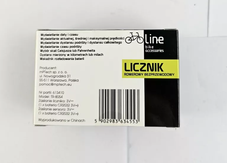 LICZNIK ROWEROWY BEZPRZEWODOWY LINE