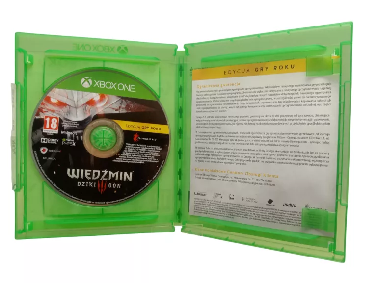 GRA NA XBOX ONE WIEDZMIN 3 DZIKI GON