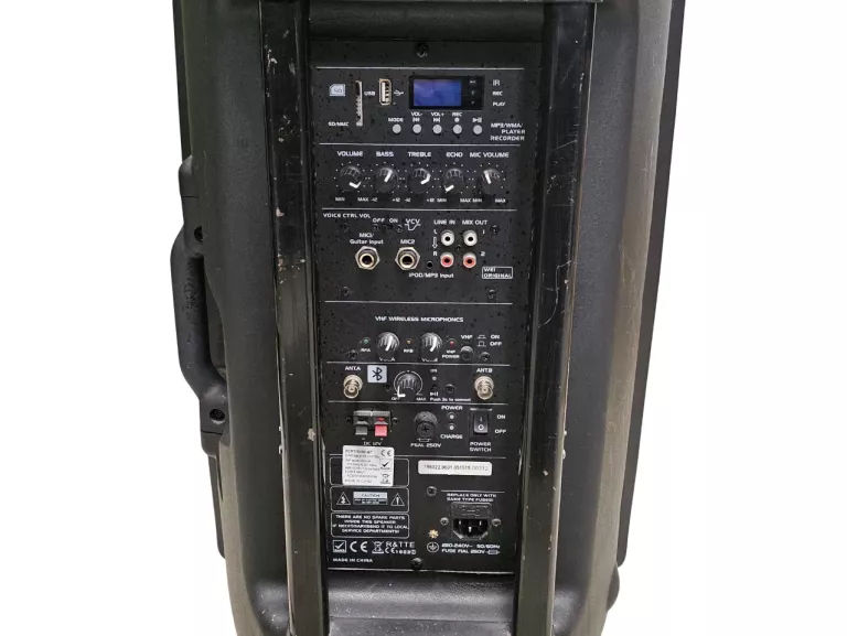 KOLUMNA MOBILNA IBIZA PORT 15VHF-BT 800W 220-240V USB BT SD AUX