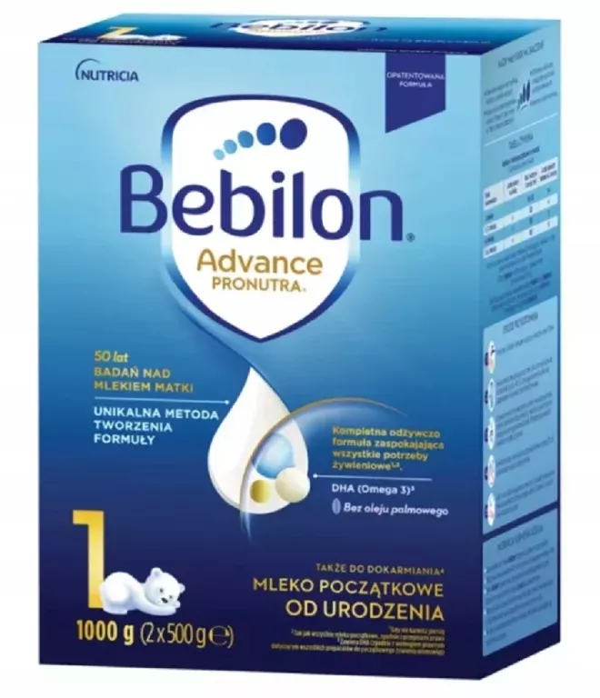 BEBILON 1 PRONUTRA ADVANCE MLEKO POCZĄTKOWE 1 KG