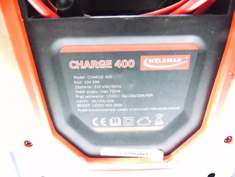 WELDMAN INTELIGENTNY PROSTOWNIK CHARGE 400 12/24V