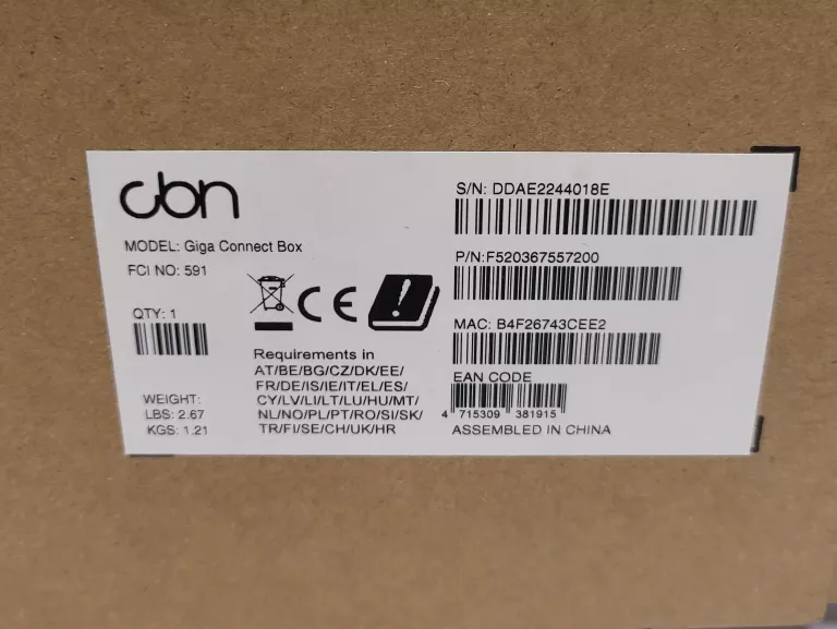 ROUTER UPC GW7557CE 4G