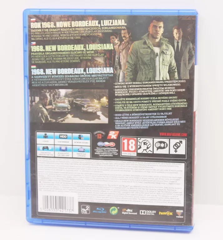 MAFIA III SONY PLAYSTATION 4 (PS4)