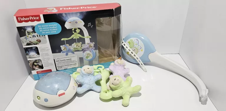 FISHER-PRICE KARUZELKA Z MISIAMI 3W1