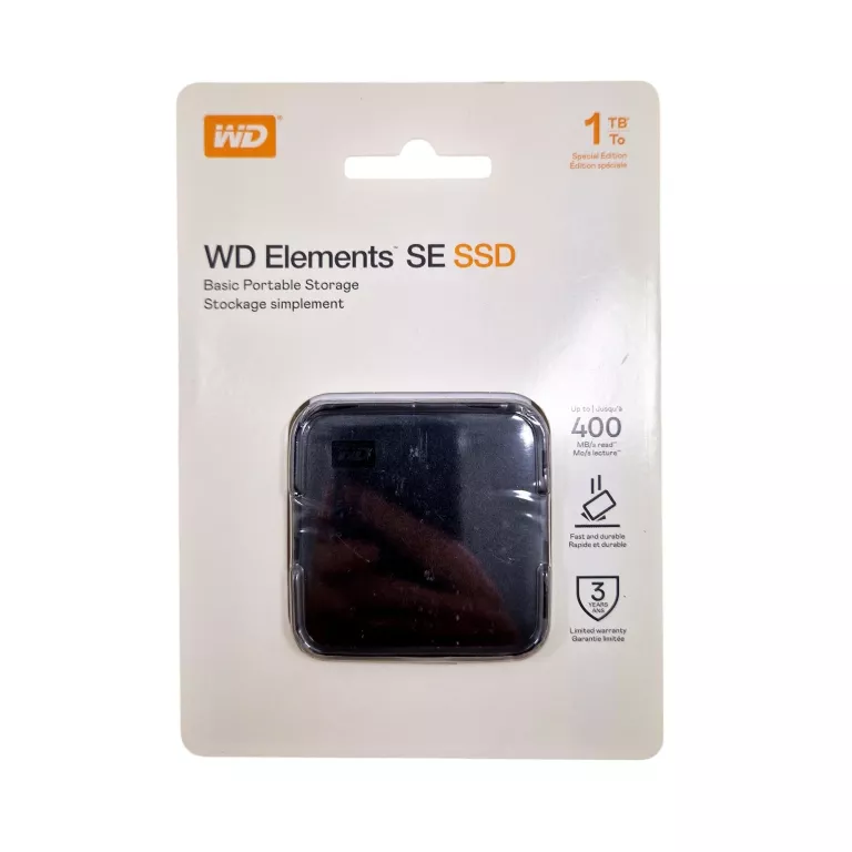 DYSK ZEWNĘTRZNY WD ELEMENTS SE SSD 1TB USB 3.0 CZARNY