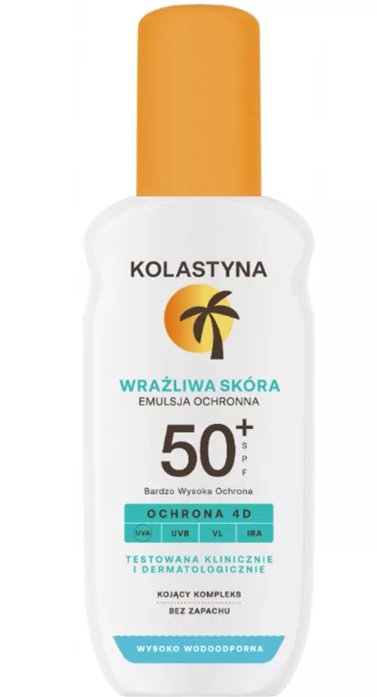 EMULSJA DO OPALANIA W SPRAYU KOLASTYNA SPF 50 DO SKÓRY WRAŻLIWEJ 150ML