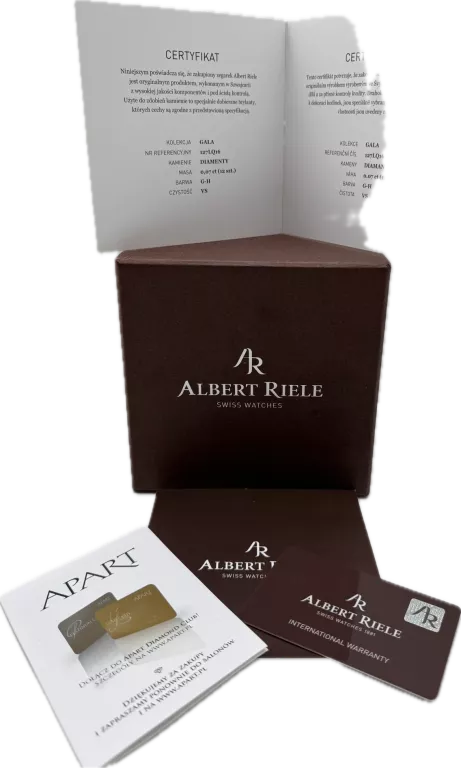 ZEGAREK ALBERT RIELE 127LQ16 + PAPIERY + CERTYFIKAT