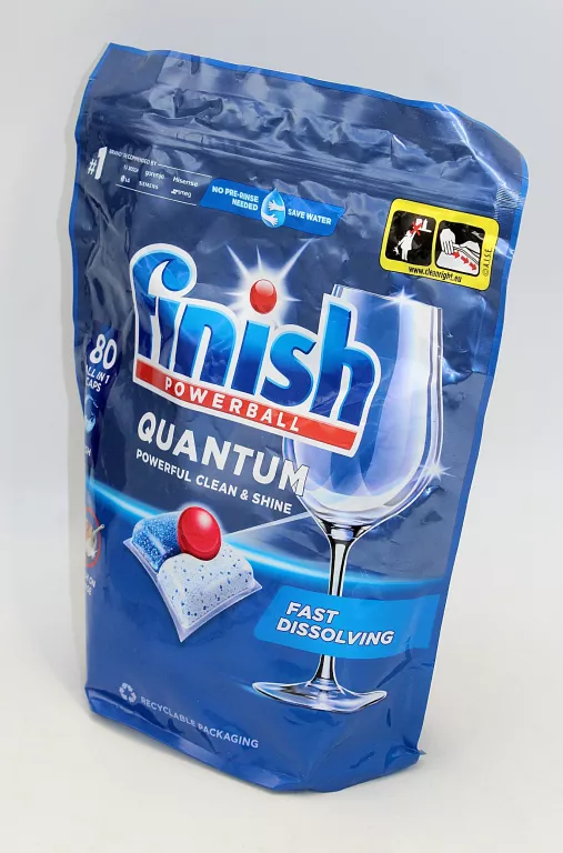 KAPSUŁKI DO ZMYWARKI FINISH POWERBALL QUANTUM ALL IN 1 80 KAPSUŁEK