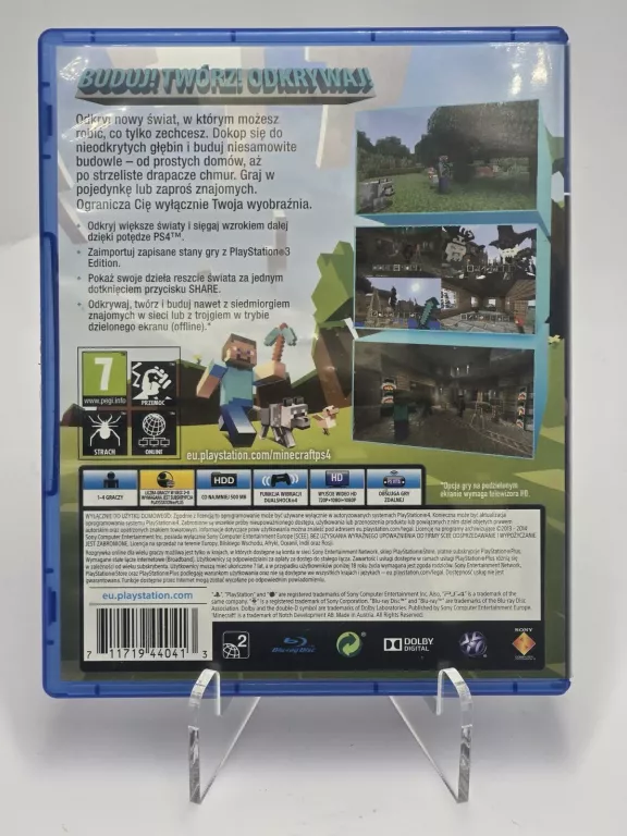 GRA PS4 MINECRAFT PLAYSTATION EDITION