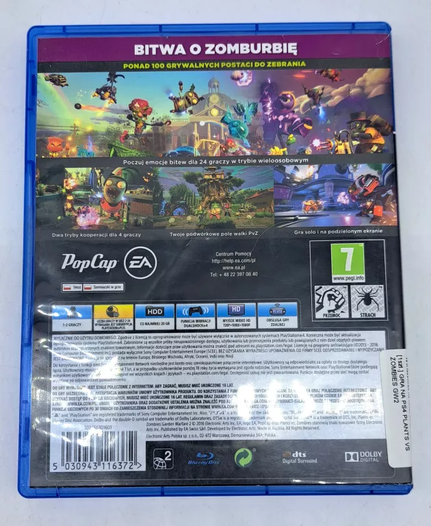 GRA NA PS4 PLANTS VS ZOMBIES GW2
