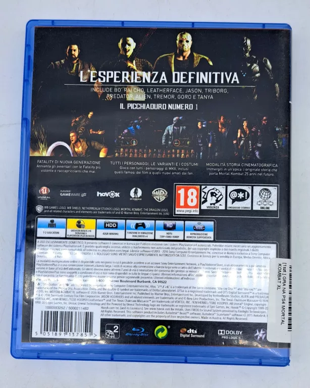 GRA NA PS4 MORTAL KOMBAT XL