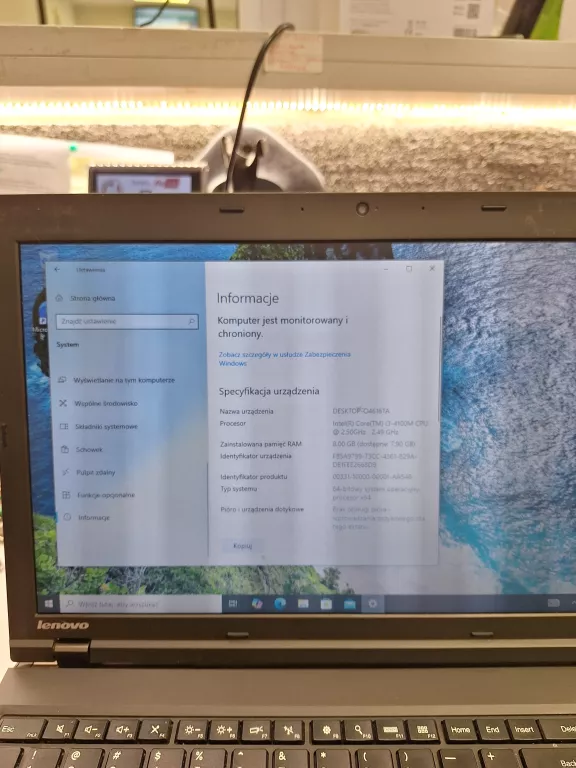 LAPTOP LENOVO THINKPAD L540 I5-4200M 4GB 128SSD HD