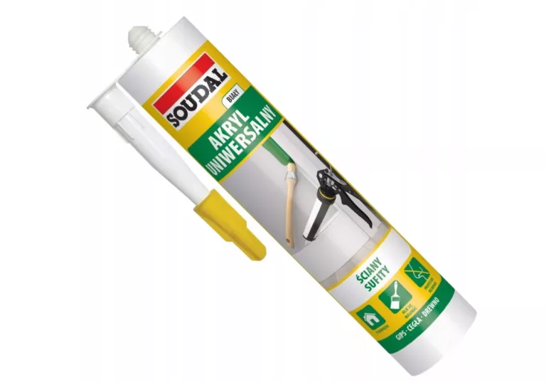 AKRYL UNIWERSALNY USZCZELNIACZ BIAŁY SOUDAL 280 ML
