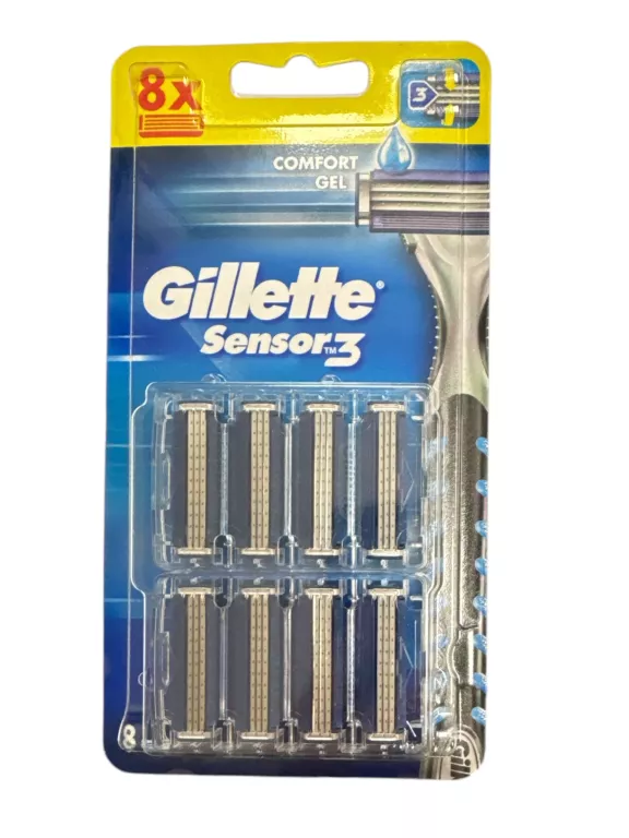 GILLETTE BLUE 3 SENSOR WKŁADY OSTRZA 8 SZT