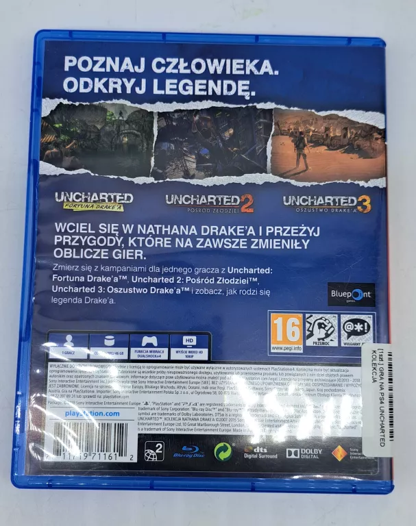 GRA NA PS4 UNCHARTED KOLEKCJA