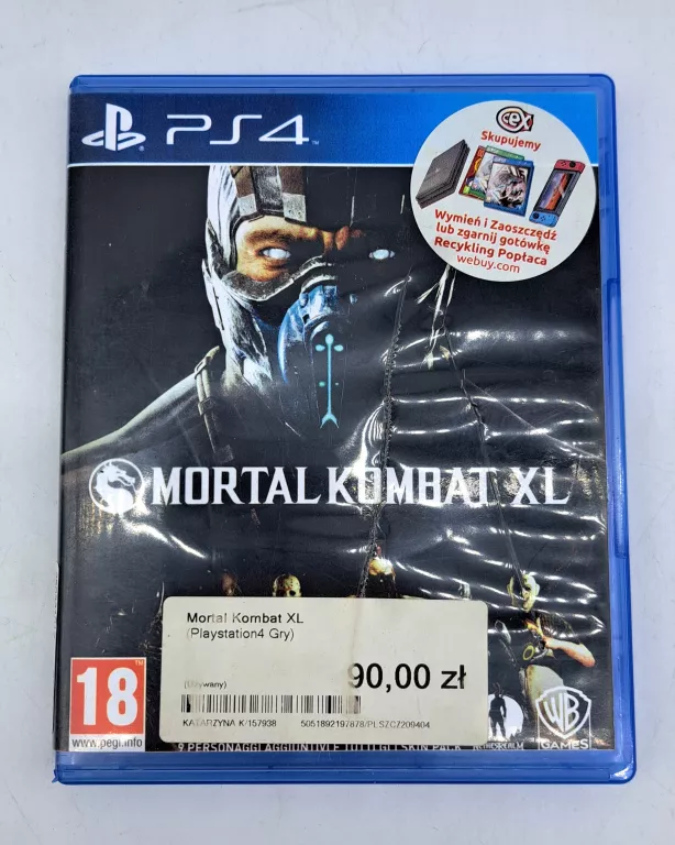 GRA NA PS4 MORTAL KOMBAT XL
