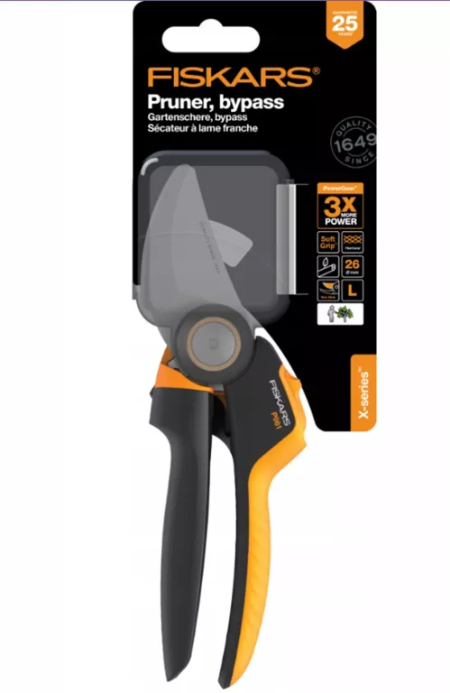FISKARS SEKATOR OGRODOWY NOŻYCOWY L P961 DO ŚWIEŻYCH GAŁĘZI OBROTOWA RĄCZK