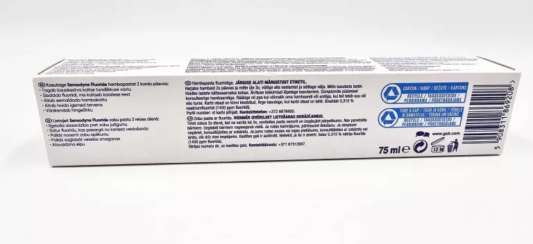 PASTA DO ZĘBÓW SENSODYNE FLUORIDE 75 ML