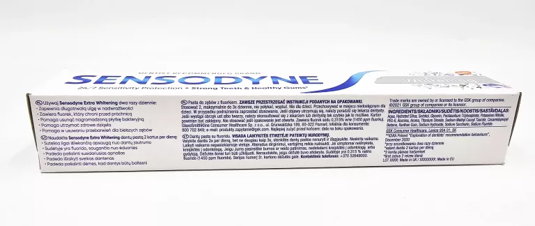 PASTA DO ZĘBÓW SENSODYNE EXTRA WHITENING 75ML