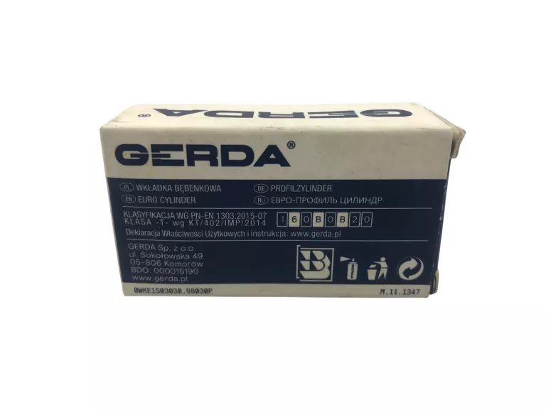 WKŁADKA BĘBENKOWA WK E1 L 30 / 30 MOSIĄDZ GERDA