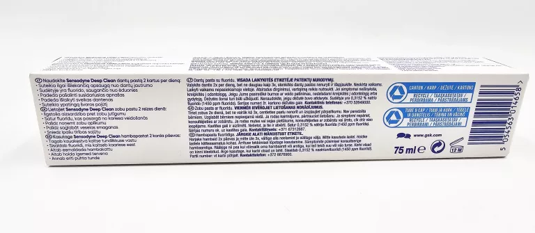 PASTA DO ZĘBÓW SENSODYNE DEEP CLEAN 75 ML