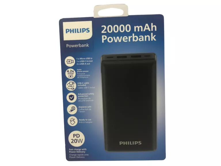 POWERBANK PHILIPS 20000 MAH PD20W