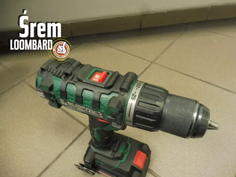 WKRĘTARKA PARKSIDE PABS 20-LI E6, AKUMULATOR, ŁADOWARKA, WIERTŁA, STAN BDB