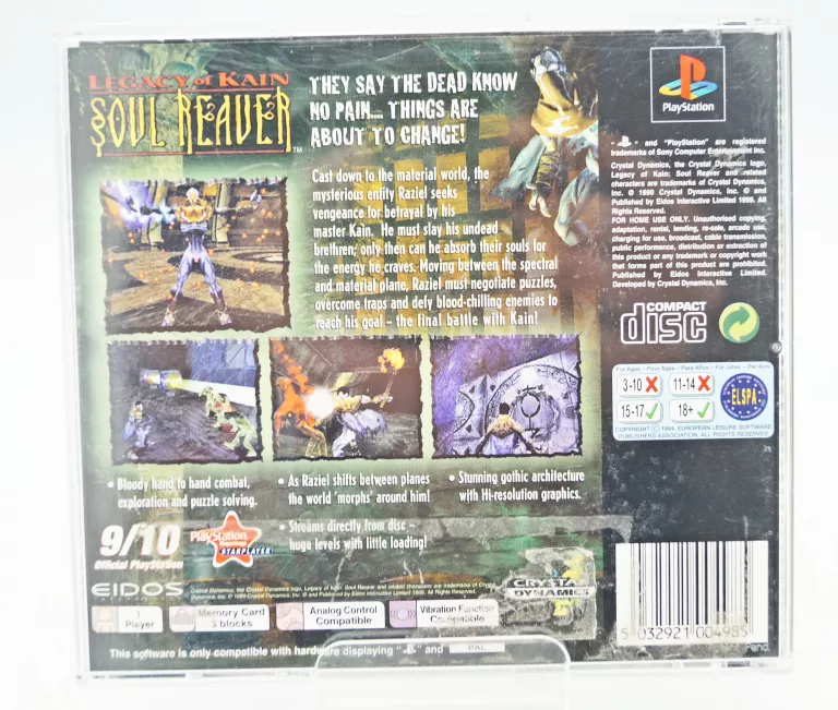 GRA PSX LEGACY OF KAIN SOUL REAVER (OKŁADKA HOLOGRAFICZNA)