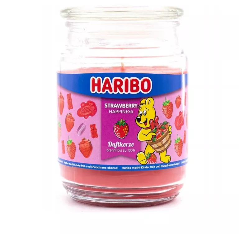 ŚWIECA ZAPACHOWA HARIBO TRUSKAWKA 510G 4260676687660