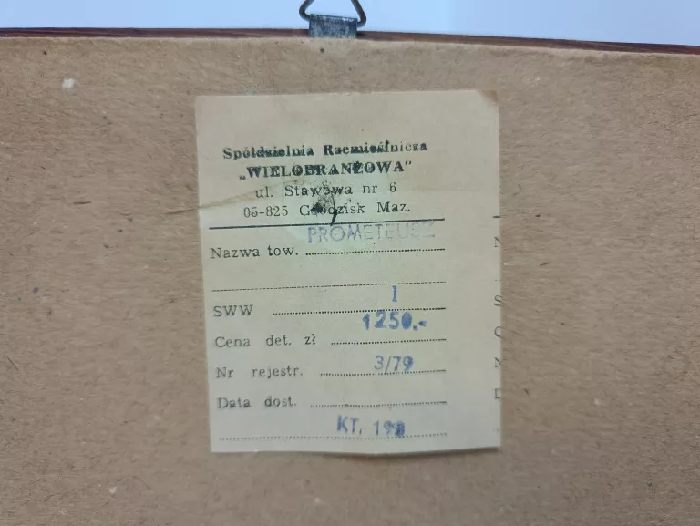 OBRAZ Z MIEDZI PROMETEUSZ