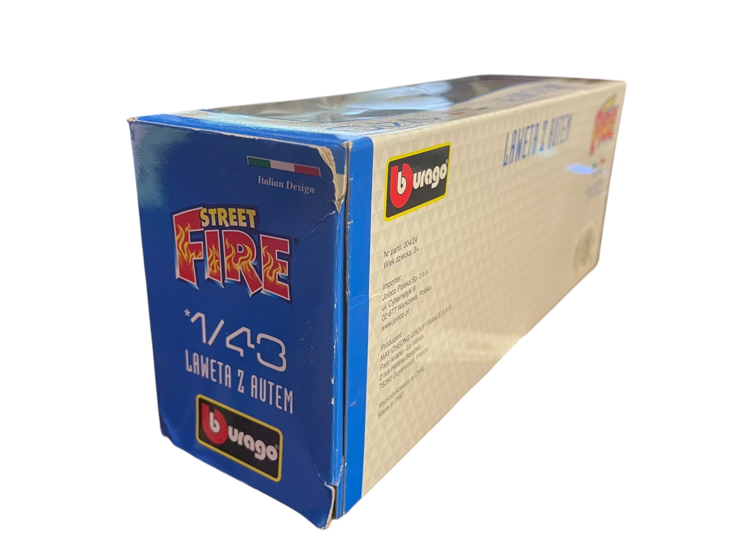 laweta-z-autem-zolta-bburago-stan-11323-2