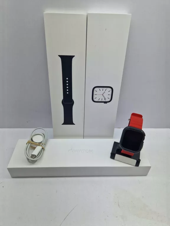 SMARTWATCH APPLE WATCH SERIES 7 GPS 45MM CZARNY BATERIA 86%