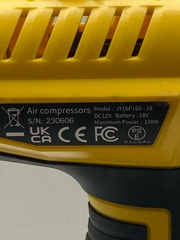PRZENOŚNY KOMPRESOR ASTROAI JY16P160-18 5V
