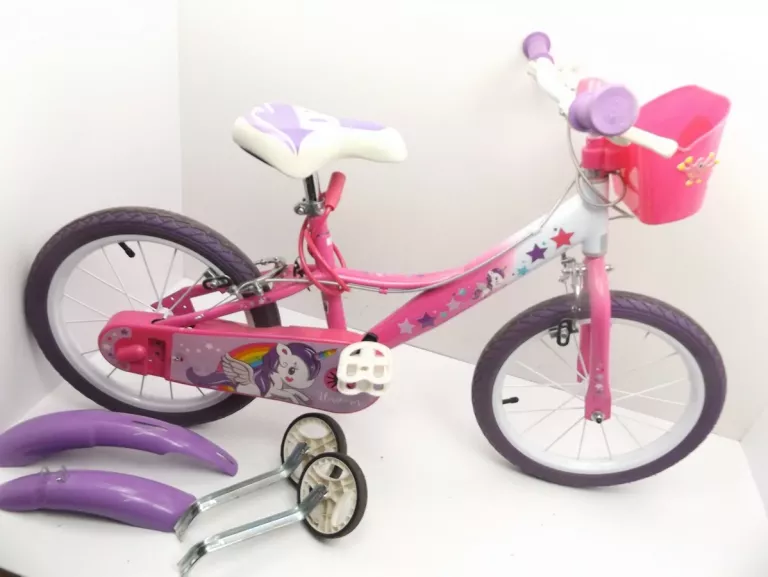 ROWER DZIECIĘCY DINO UNICORN KOŁO 14 RÓŻOWY