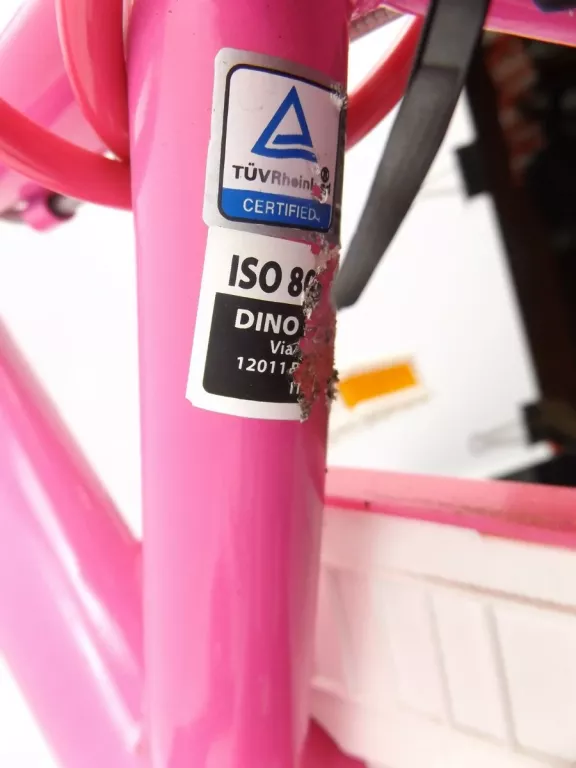ROWER DZIECIĘCY DINO UNICORN KOŁO 14 RÓŻOWY