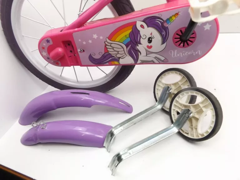 ROWER DZIECIĘCY DINO UNICORN KOŁO 14 RÓŻOWY