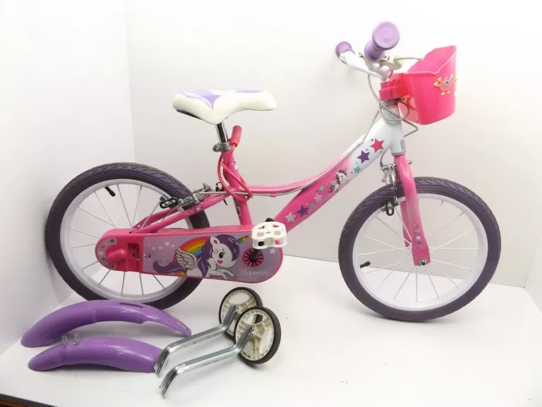 ROWER DZIECIĘCY DINO UNICORN KOŁO 14 RÓŻOWY