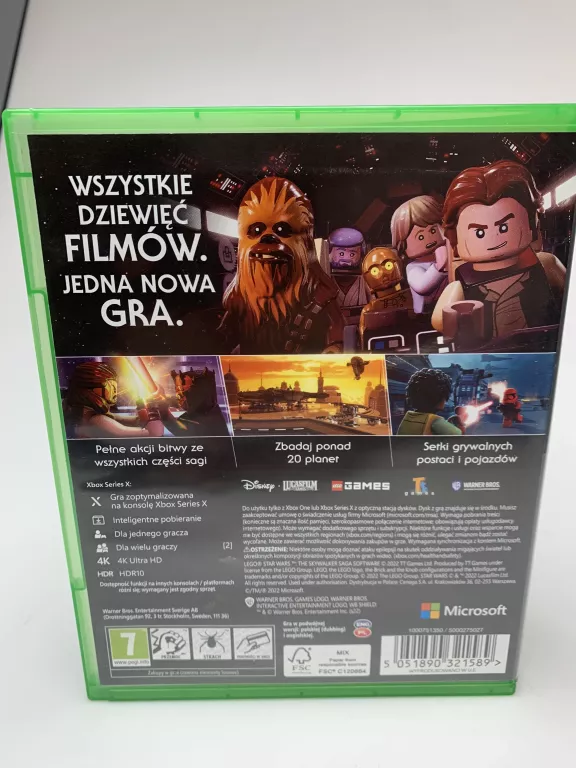 XBOX ONE SERIES X LEGO GWIEZDNE WOJNY SAGA SKYWALKERÓW