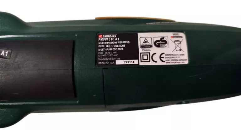 NARZĘDZIE WIELOFUNKCYJNE PARKSIDE PMFW 310 A1