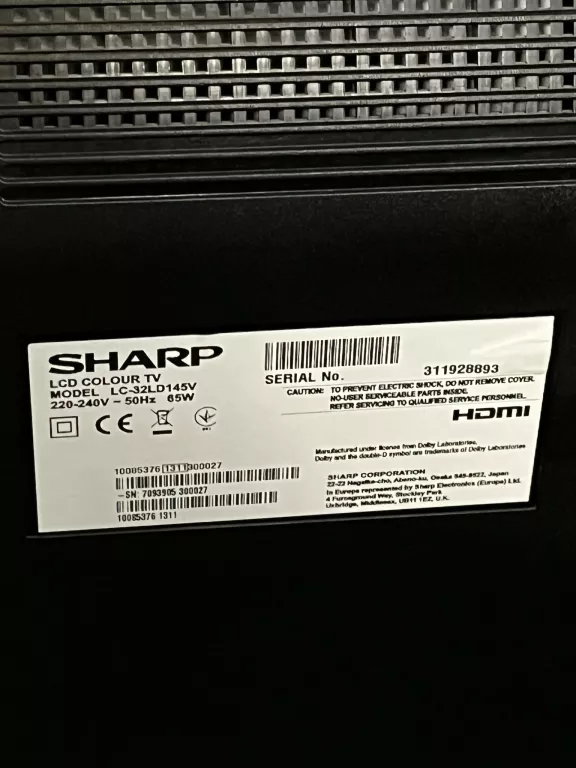 TELEWIZOR SHARP LC-32LD145V