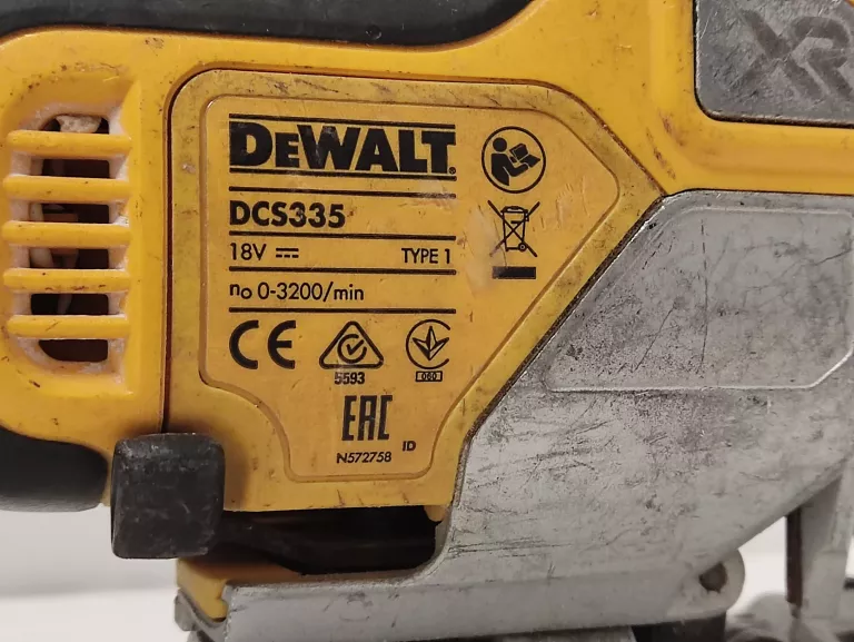 DEWALT DCS335 WYRZYNARKA ( PATRZ OPIS ) 18V 3200/MIN + AKUMULATOR