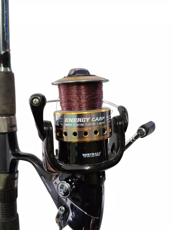 CARBOSPIRAL CARP 360/120 WĘDKA KARPIOWA KONGER +MISTRALL ENERGY CARP 50