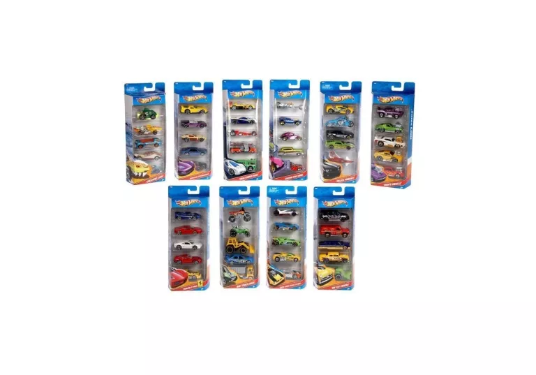 HOT WHEELS ZESTAW 5-PAK AUTKA RESORAKI PIĘCIOPAK